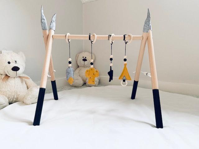 Image du produit Nelaroom Gymnase en bois pour bébé - Cactus Tipi