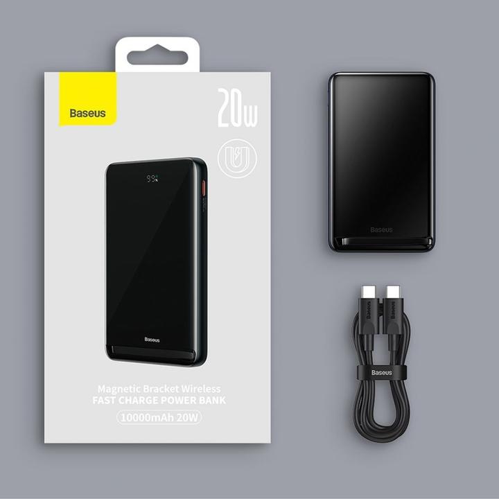 Productafbeelding Baseus Powerbank Magnetic 10000mAh 20W (roze) (10000 mAh, 20 W, 38.50 Wh)