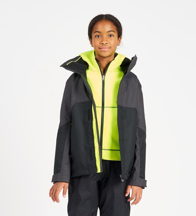 Produktbild Tribord Regenjacke Segeljacke Kinder wasserdicht winddicht - Sailing 300 dunkelgrau