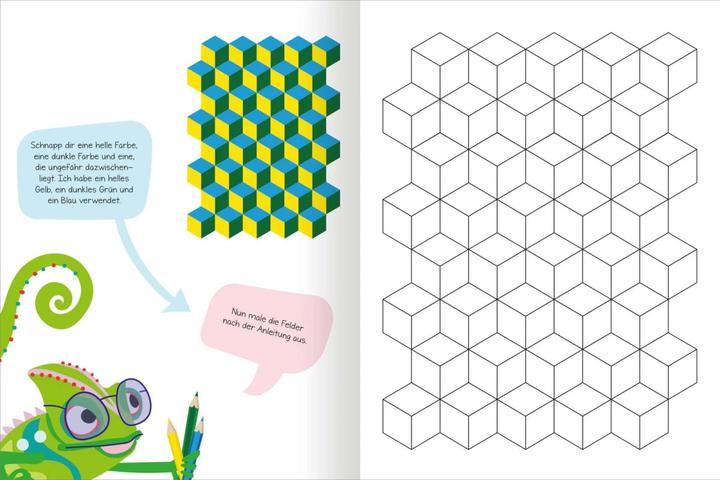 Produktbild Optische Illusionen – Malbuch