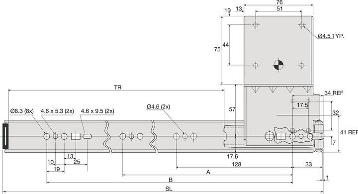 Produktbild Accuride Drehschiebetürbeschläge Inslide/Forslide 1321