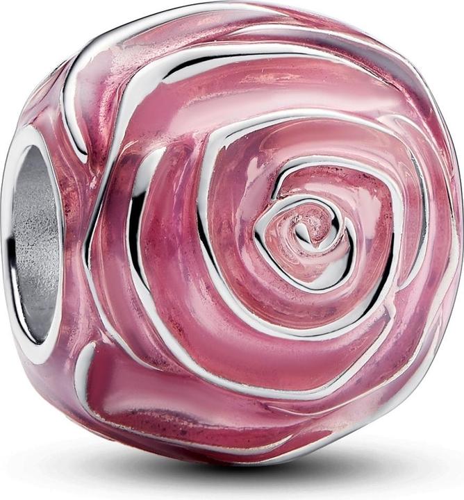 Pandora Charm Pinke BlÃ¼hende Rose (Sterlingsilber, Emaille)