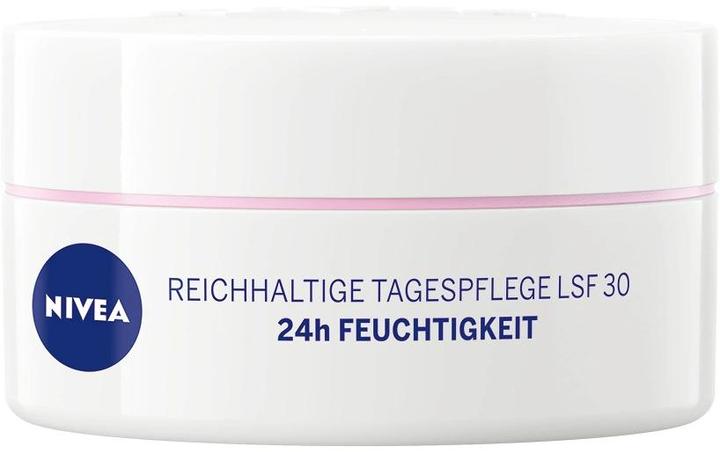 NIVEA 24h Feuchtigkeit (50 ml, Tagescreme, SPF 30)