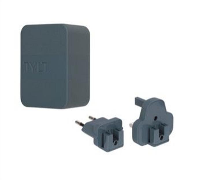 Immagine prodotto Tylt Adattatore da viaggio doppio USB grigio