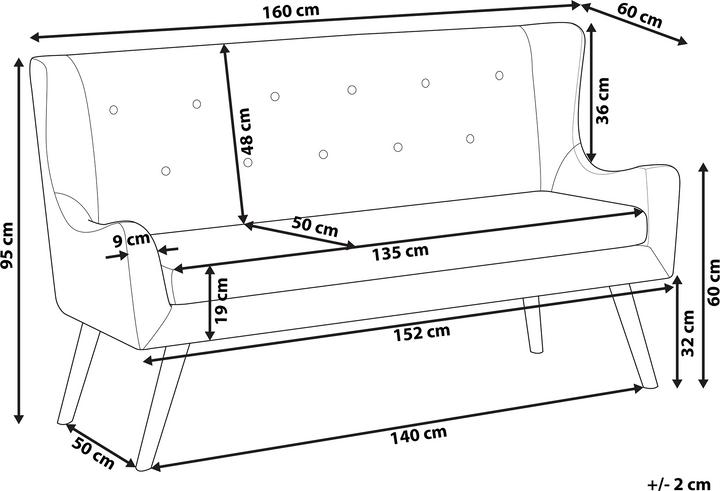 Produktbild Beliani Skibby (2-Sitzer)