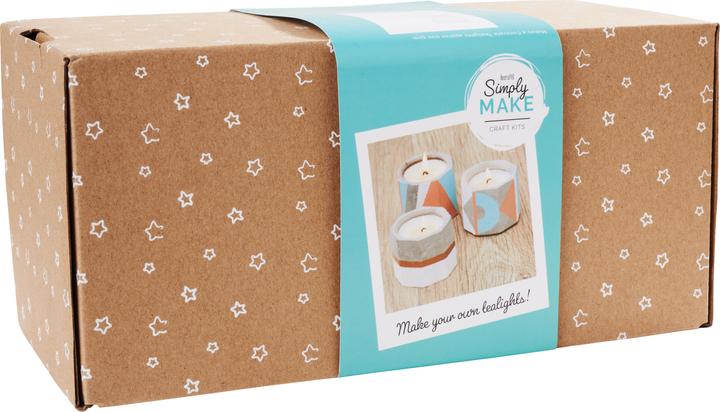 Immagine prodotto Docrafts Set creativo "Portacandele in cemento con cera di soia