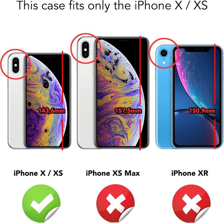 Immagine prodotto Nalia Custodia per cellulare a 360 gradi (Apple iPhone X, Apple iPhone XS)