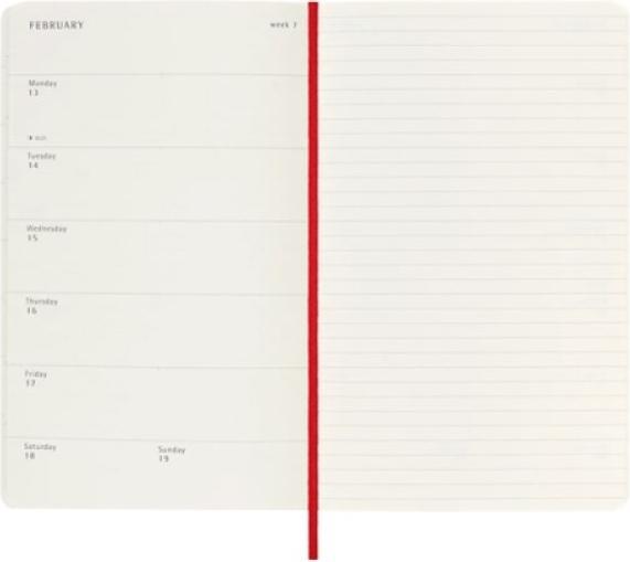 Actual product image Moleskine WONK 25/26 LG SC Scha.Rot (13 x 21 cm, English)