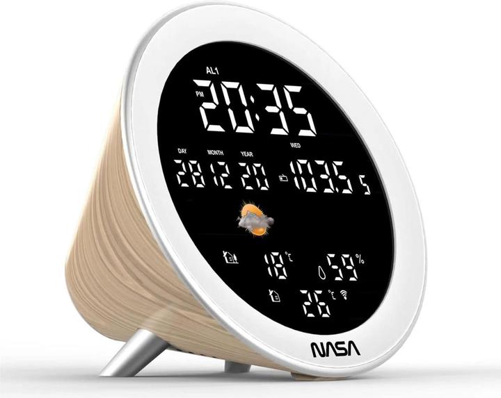 Immagine prodotto Nasa WSP1700 stazione meteorologica in legno/altoparlante BT Ship