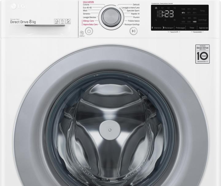 Actual product image LG F2WV3S7S4E Slim AI DDTM SteamTM 7kg Washing Machine Energy Class D (7 kg, Left)
