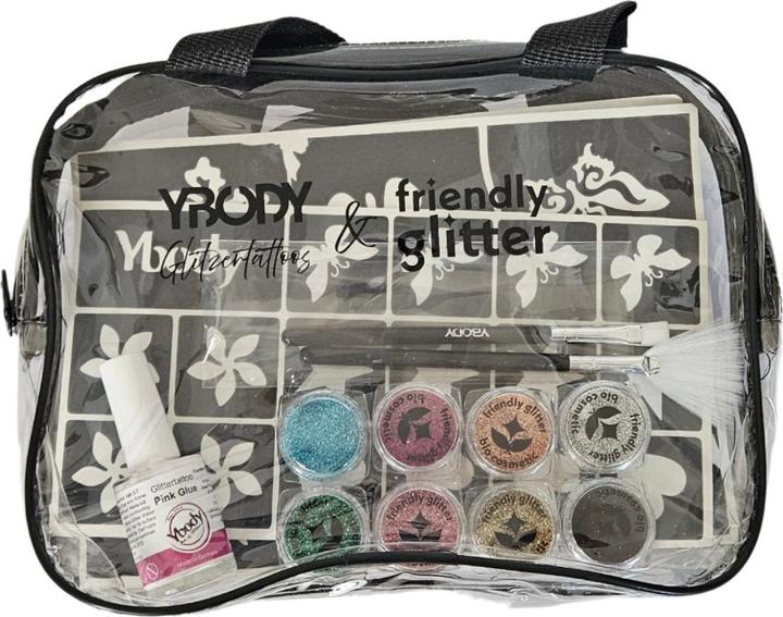 Actual product image Ybody Glitter Tattoo Set | Pro 100
