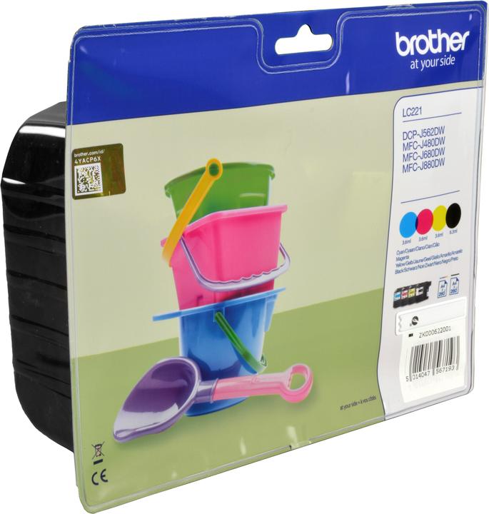 Produktbild Brother LC-221 Valuepack (M, BK, Y, C)