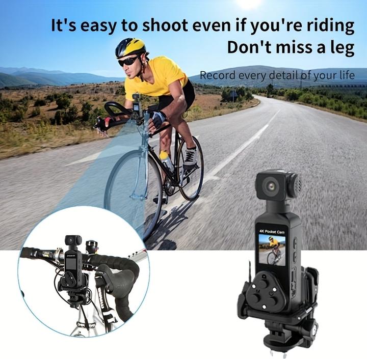 Produktbild PhoneLook 4K Tragbare Actionkamera mit 270° Rotationsobjektiv, Leicht, Wiederaufladbar für Vlogging und Reisen (Bluetooth, WLAN)