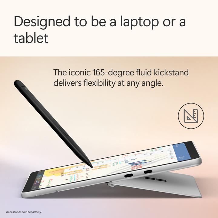 Immagine prodotto Microsoft Surface Pro – Copilot+ PC - 12" (Netzteil separat erhältlich) (12", Snapdragon X Plus X1P-42-100, 16 GB, 512 GB, Senza layout di tastiera)