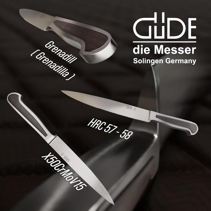 Produktbild Güde Zubereitungsmesser, geschmiedet, Serie Delta, Griff Grenadill (16 cm)