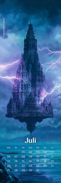 Immagine prodotto Fantasy Lesezeichen & Kalender 2026 (6 x 18 cm, Copertina rigida, Tedesco)