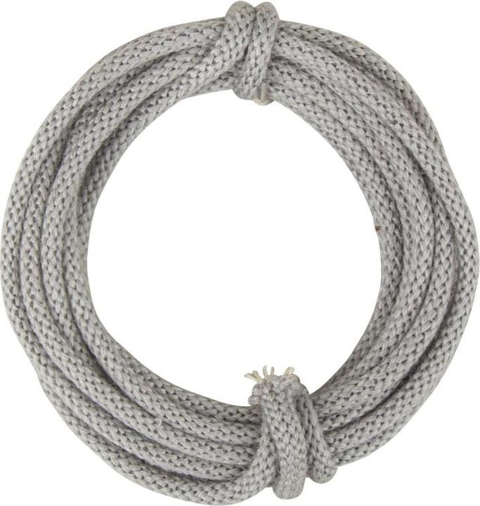 Immagine prodotto Rayher Tubo a maglia con filo 5mm grigio chiaro 3m (Nastro da regalo)