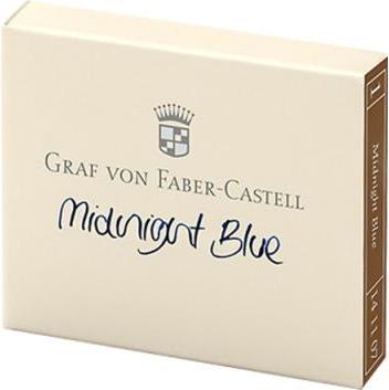 Actual product image Graf von Faber Castell Ink cartridge midnight blue blue black 6pcs. (Inkwell)