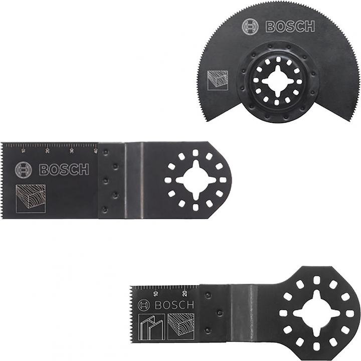 Produktbild Bosch Professional Zubehör Holz-Basis-Set, 3-teilig, Sägeblätter für Multifunktionswerkzeuge