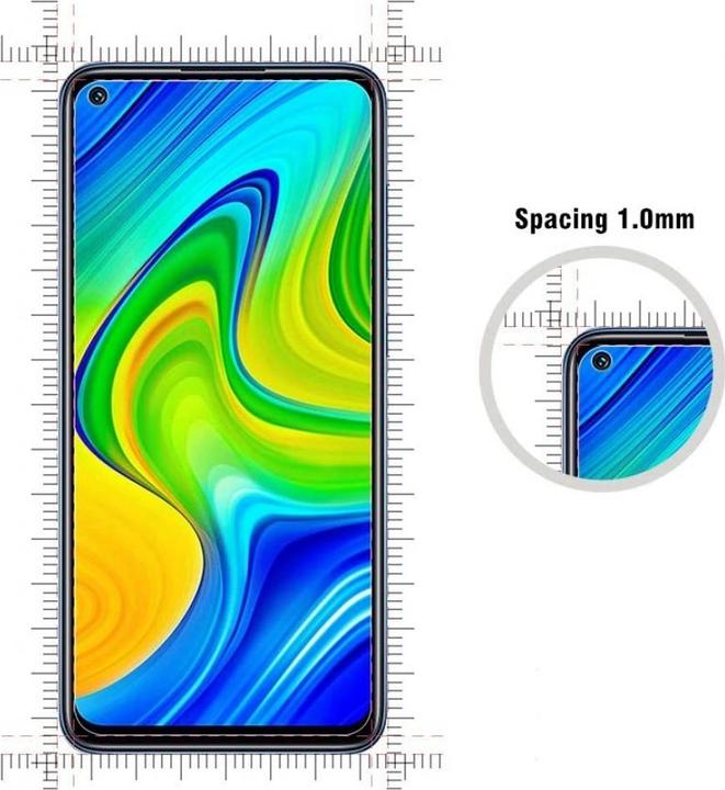 Actual product image Screenguard Xiaomi Redmi Note 9 Protective Glass Film Case Friendly Design (1 Piece, Xiaomi Redmi Note 9)
