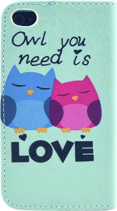 Actual product image König Design Mobile phone cover case for mobile Apple iPhone 4 / 4s owls pair Love (G4s, Apple iPhone 4)