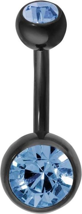 Produktbild Bijouteria Bauchpiercing (Titan, Kristall, PVD Beschichtung)