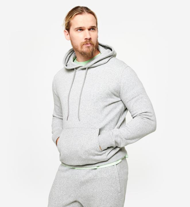 Domyos Sweatshirt Herren warm Baumwollgewebe - grau (M)
