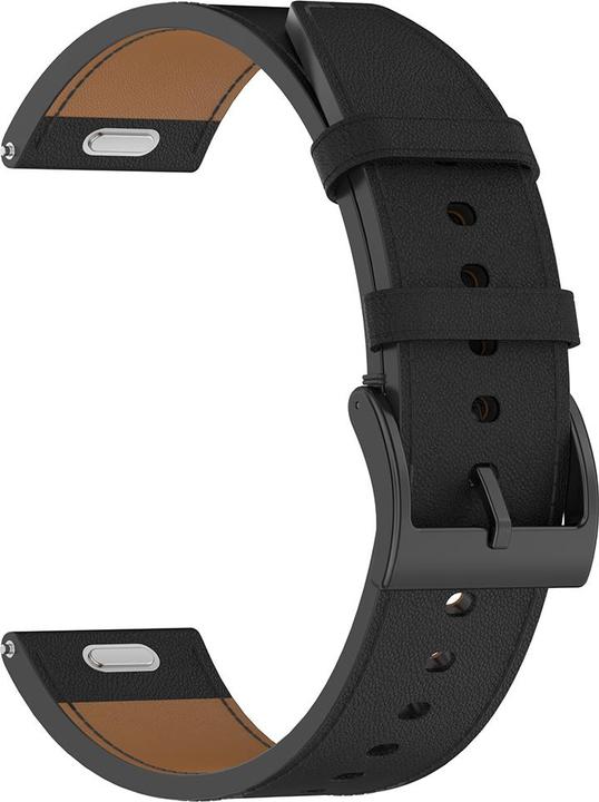 Produktbild Techsuit - Watchband 20mm (W073) - Samsung Galaxy Watch4 40mm - Black (Polyurethan Leder)