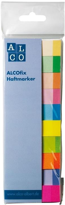 Actual product image Alco Alcofix 6826 paper markers, 15 x 50mm, 10 x 50 sheets, multicolour