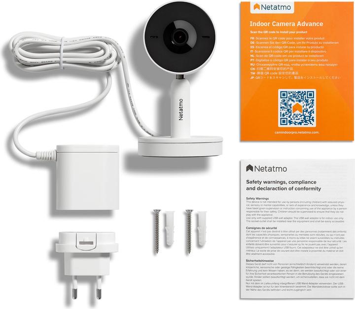 Actual product image Netatmo Smarte Innenkamera Advance (weiss) (2560 x 1440 Pixels)