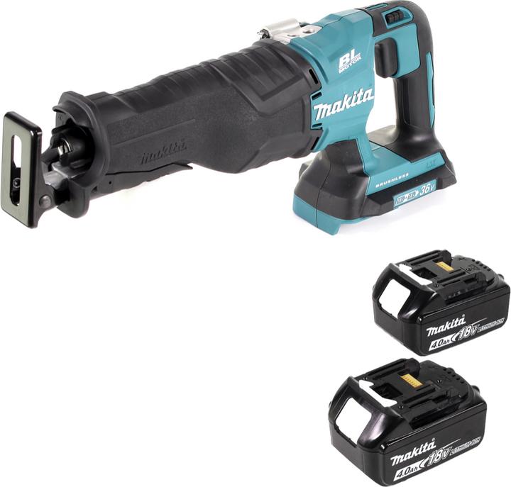 Actual product image Makita DJR 360 M Battery Reciprocating Saw 36V ( 2x18V ) Brushless reciprocating saw + 2x 4.0 Ah battery -