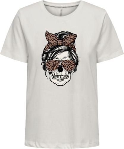 Only Onlstella Life S/S Skull Top Cs Jrs (L)