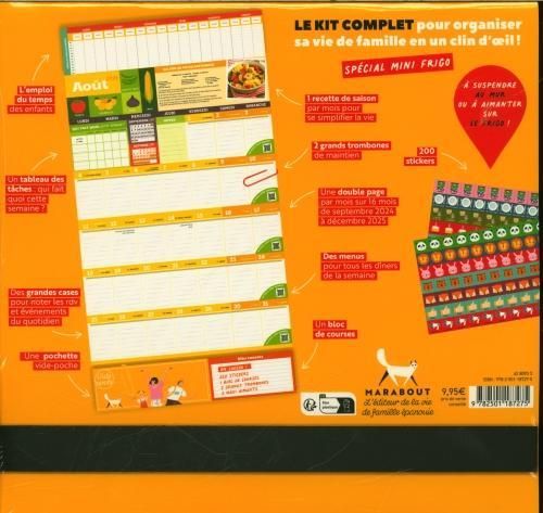 Image du produit Mini calendrier familial mensuel : septembre 2024, décembre 2025 (Couverture rigide, Français)