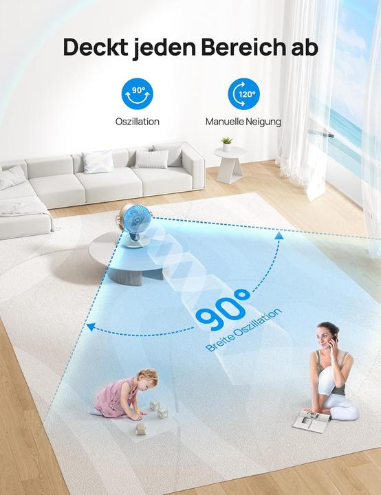 Produktbild Dreo Leiser Smart Tischventilator Lynx S mit Fernbedienung, Timer und Ap-Steuerung