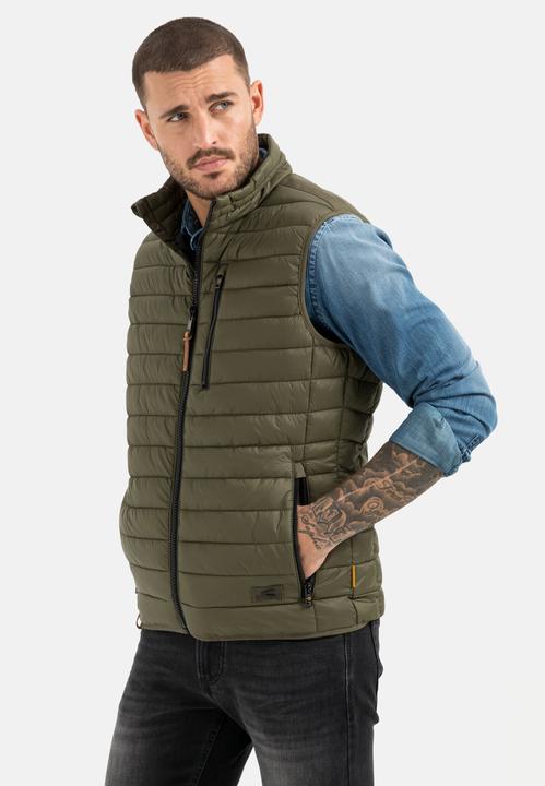 Actual product image Camel Active Quilted waistcoat with horizontal quilting in recycled polyester (60)