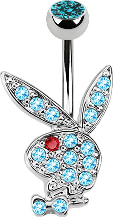 Immagine prodotto Star Piercing Banana argento con Playboy Bunny acqua (Acciaio chirurgico 316L, senza ottone)