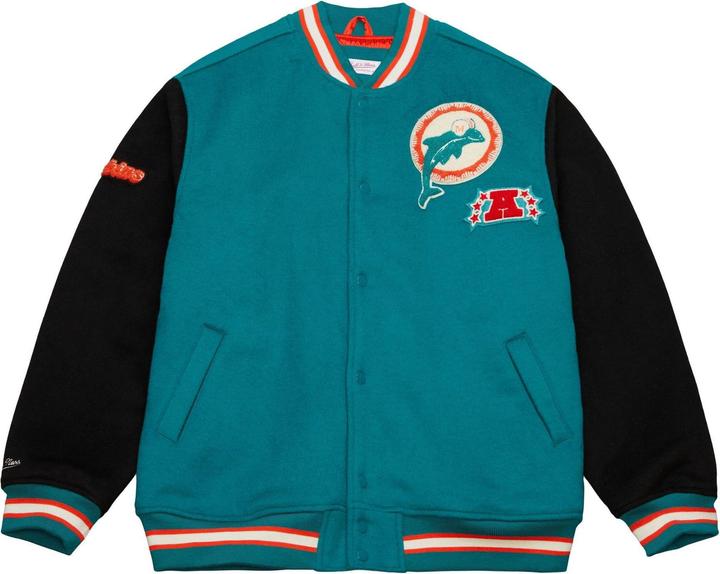 Mitchell & Ness M&N Legacy Varsity Wool Jacke - NFL Miami Dolphins - XL