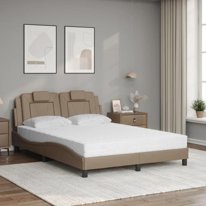 Image du produit VidaXL Lit avec matelas 120 x 200 cm similicuir (120 x 200 cm)