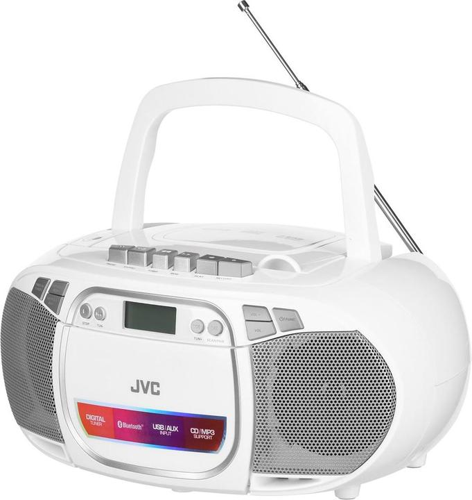 Immagine prodotto JVC RC-E451W Lettore CD Lettore CD portatile Bianco (VHF, Bluetooth)