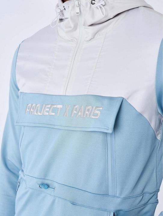 Project X Paris zweifarbiges kapuzensweatshirt im windbreaker-sti (L)