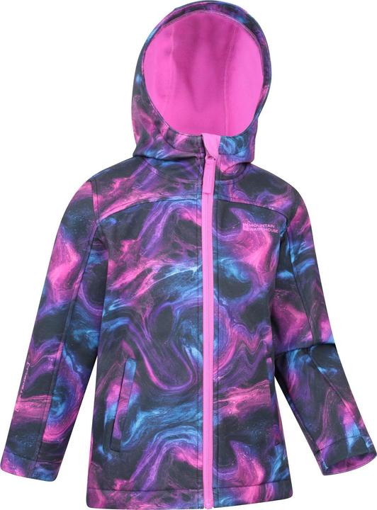 Actual product image Mountain Warehouse Childrens/Kids Exodus Water Resistant Soft Shell Jacket (104)