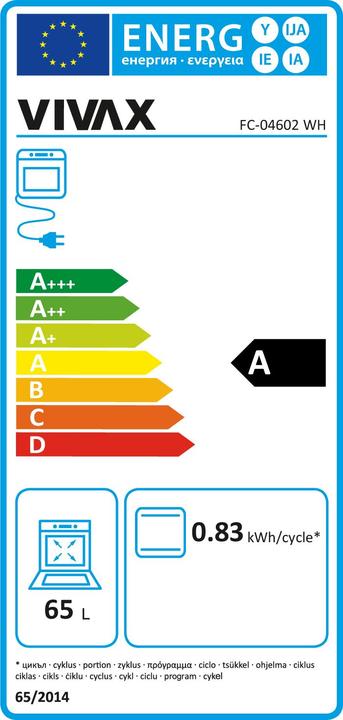 Energie-Label Vivax FC-04602 WH