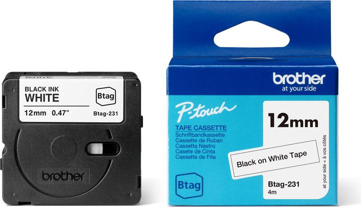 Brother Btag (1.20 cm, Weiss)