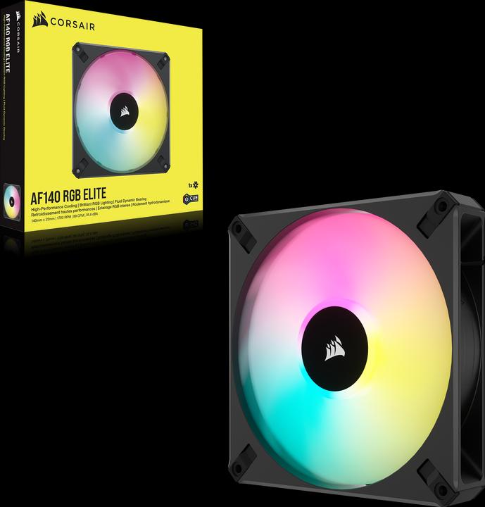 Actual product image Corsair AF140 RGB Elite (140 mm, 1 x)