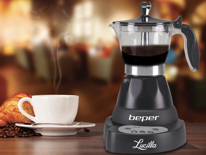 Actual product image Beper BC.041N- electric espressomachine- 3 koffiekopjes