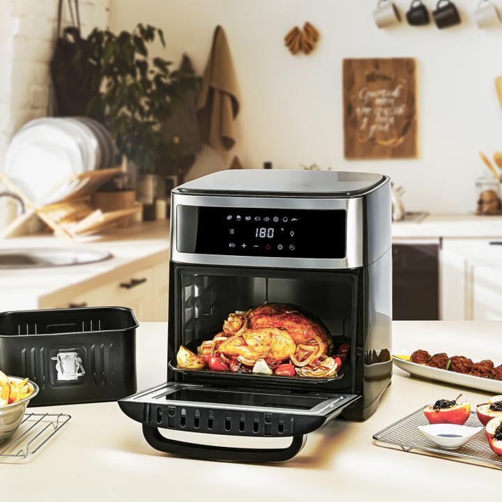 Actual product image TZS First Austria First Austria 5053-5 Heteluchtfriteuse - Airfryer XXL - 13L - Zwart