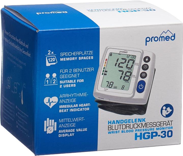 Promed Handgelenk Blutdruckmessgerät HGP 30 (Blutdruckmessgerät Handgelenk)