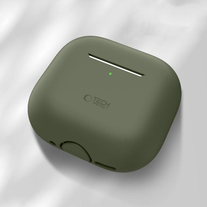 Produktbild 4Kom Tech-Protect Silikonhülle für Apple AirPods 4 - Olivgrün (Kopfhörer Tasche)