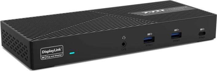 Port Designs Triple Docking Station (USB-C, 3 Ports)