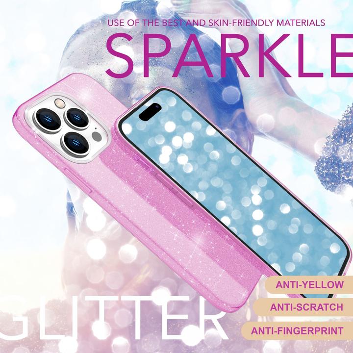 Immagine prodotto Nalia Copertina ibrida glitterata (Apple iPhone 16 Pro)